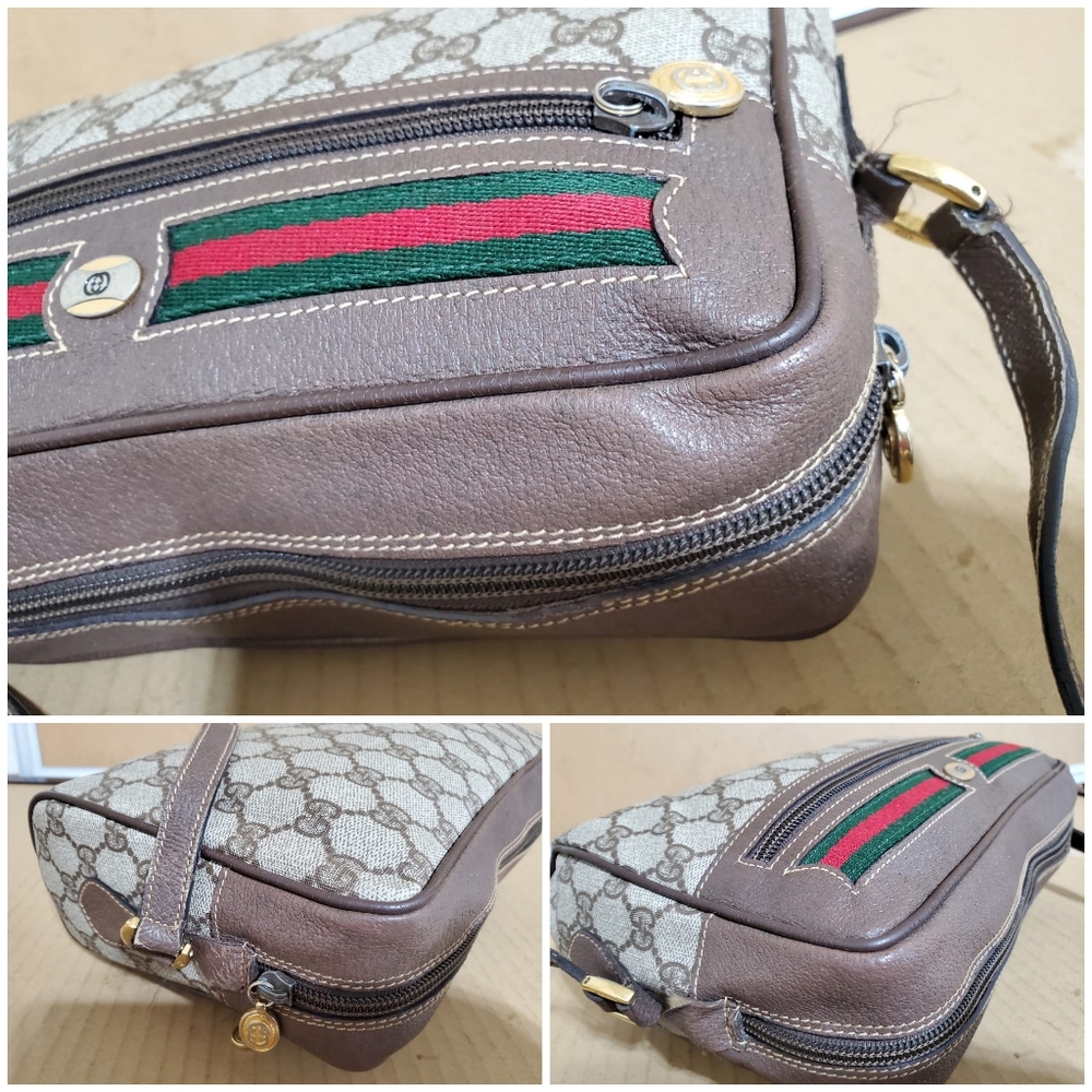 Gucci Vintage GG Plus Web Crossbody Bag - Picture 10 of 12